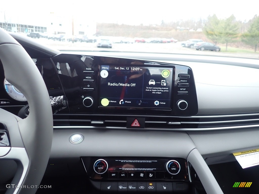 2021 Elantra SEL - Quartz White / Medium Gray photo #13