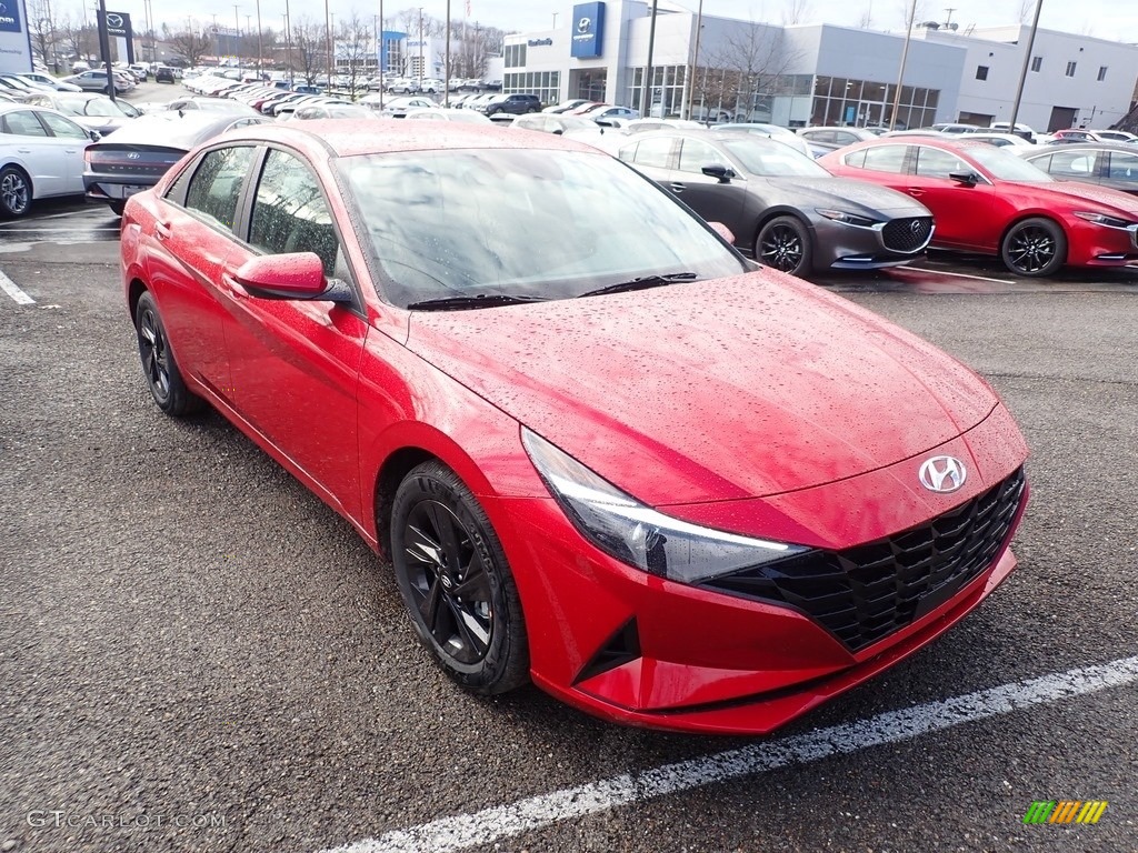 2021 Elantra SEL - Calypso Red / Medium Gray photo #3