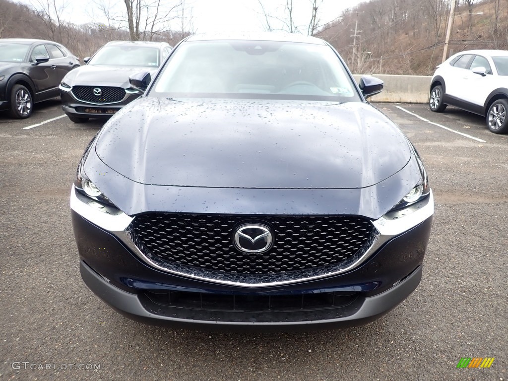 2021 CX-30 Preferred AWD - Deep Crystal Blue Mica / Black photo #4