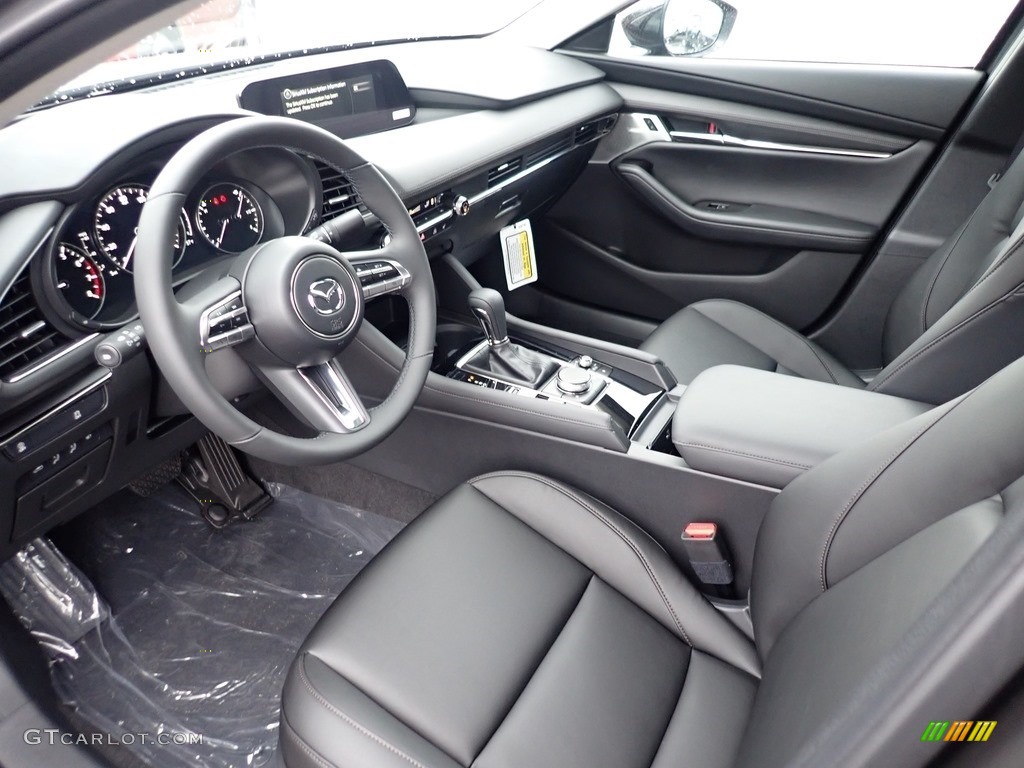 Black Interior 2021 Mazda Mazda3 2.5 Turbo Sedan AWD Photo #140502498
