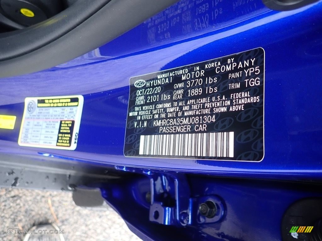 2021 Hyundai Venue SEL Color Code Photos