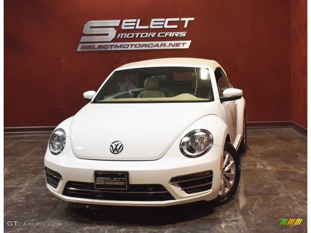 2018 Beetle S Convertible - Pure White / Beige photo #1