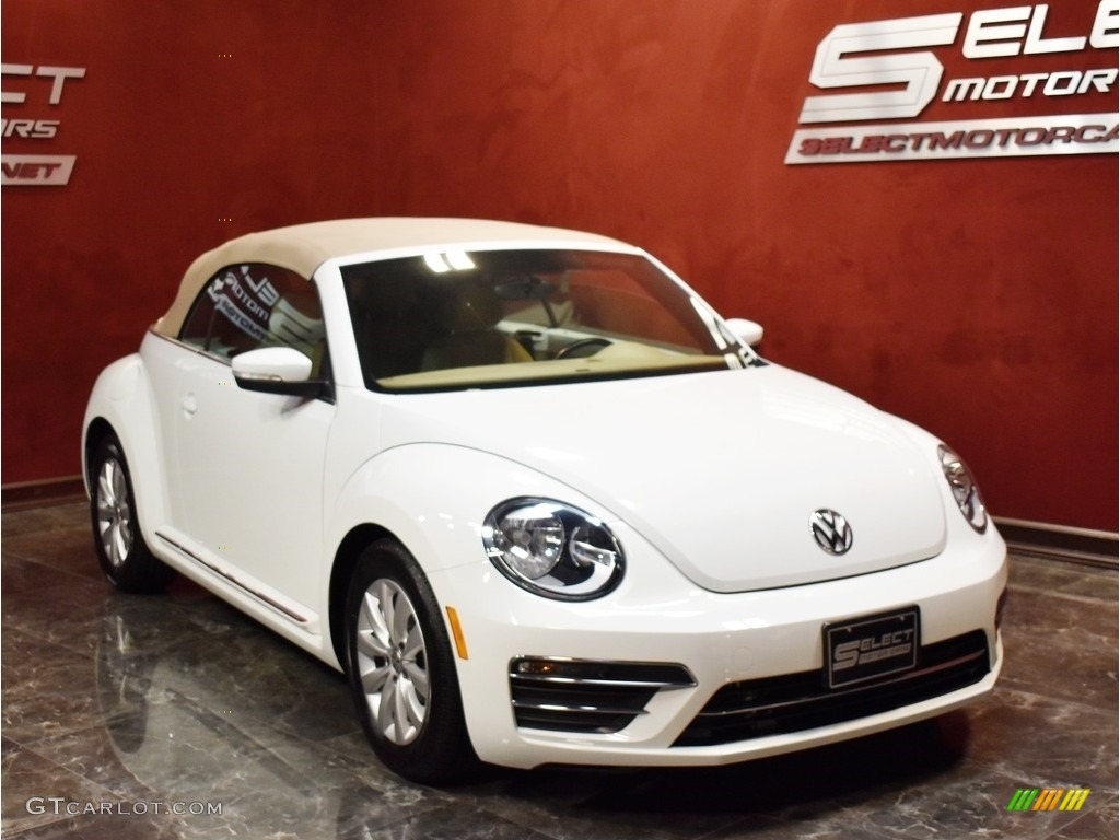 2018 Beetle S Convertible - Pure White / Beige photo #3
