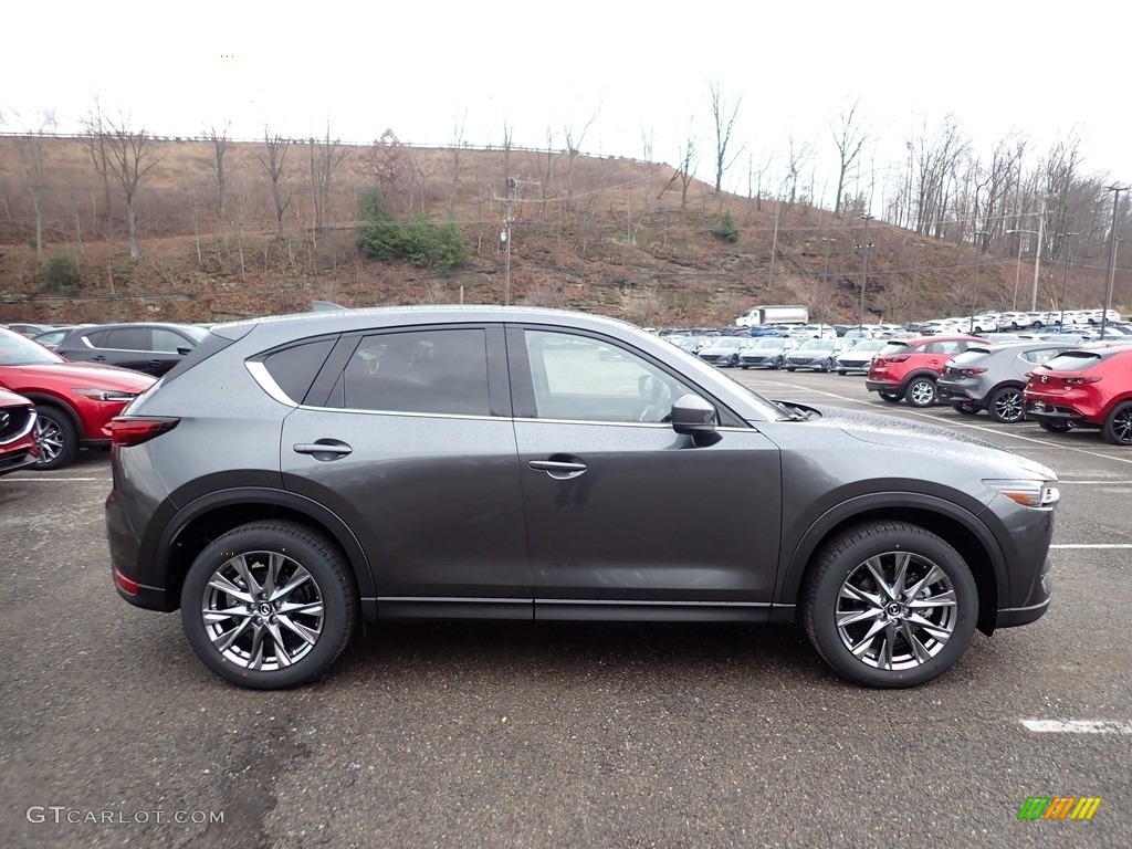 2021 CX-5 Signature AWD - Machine Gray Metallic / Caturra Brown photo #1