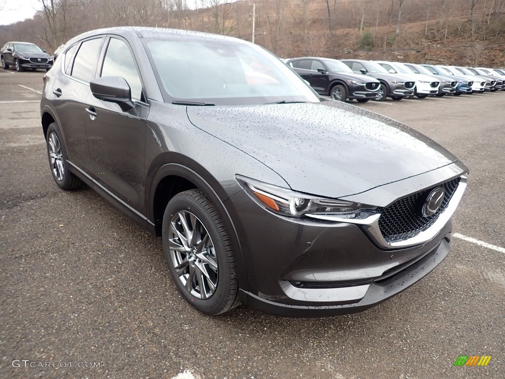 2021 CX-5 Signature AWD - Machine Gray Metallic / Caturra Brown photo #3