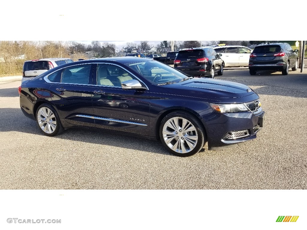 2015 Impala LTZ - Blue Velvet Metallic / Jet Black/Dark Titanium photo #6