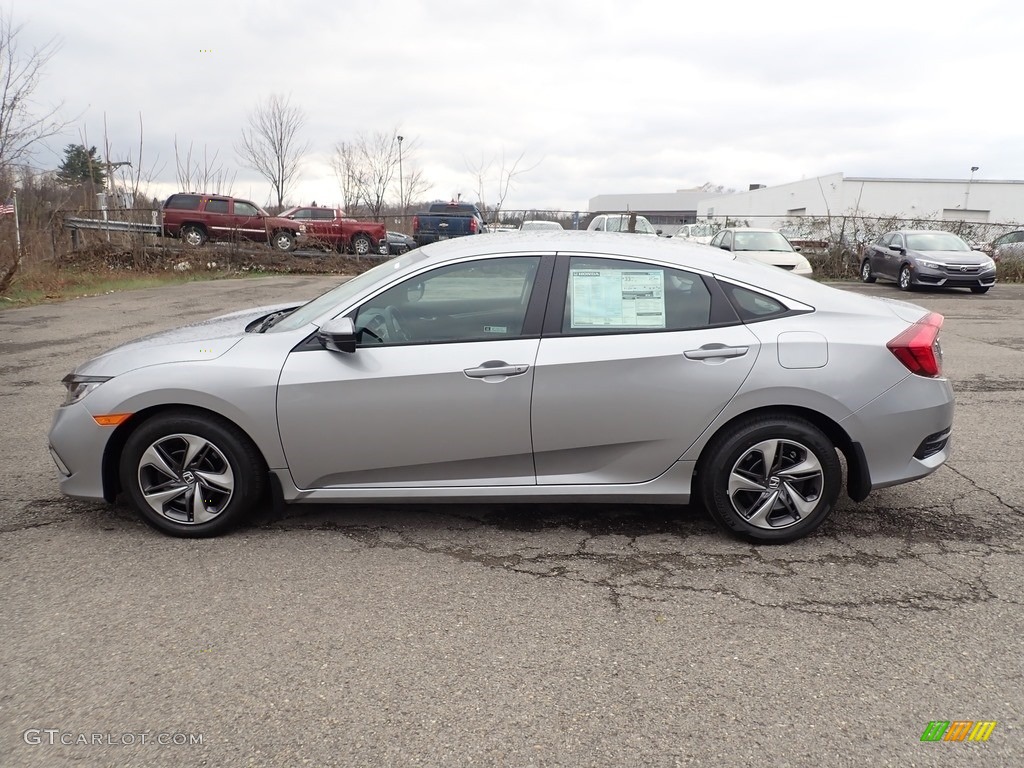 Lunar Silver Metallic 2021 Honda Civic LX Sedan Exterior Photo #140505373