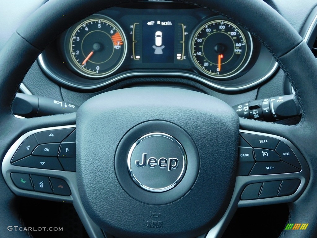 2020 Jeep Cherokee Latitude Plus Black Steering Wheel Photo #140505904