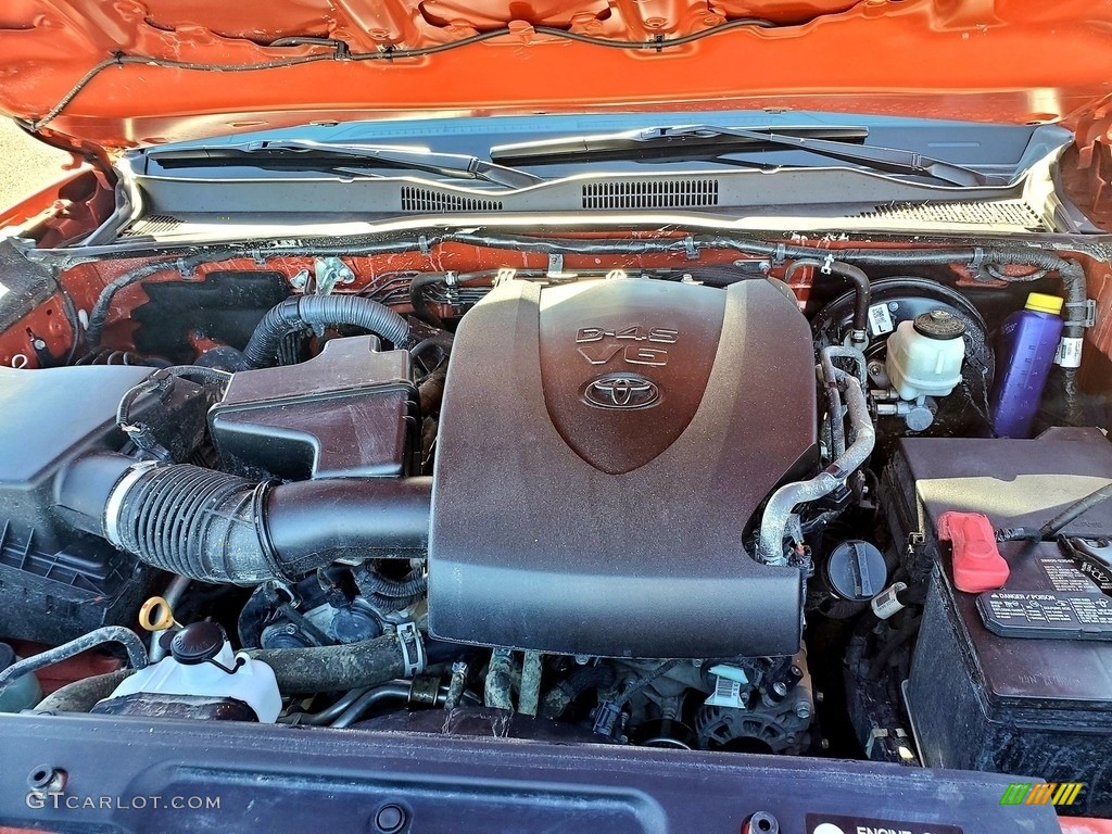 2017 Tacoma TRD Sport Double Cab - Inferno Orange / TRD Graphite photo #9