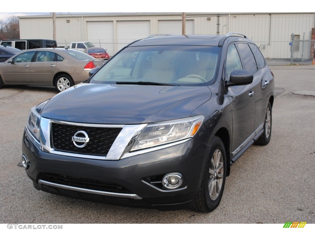 2014 Pathfinder SL AWD - Dark Slate / Almond photo #1