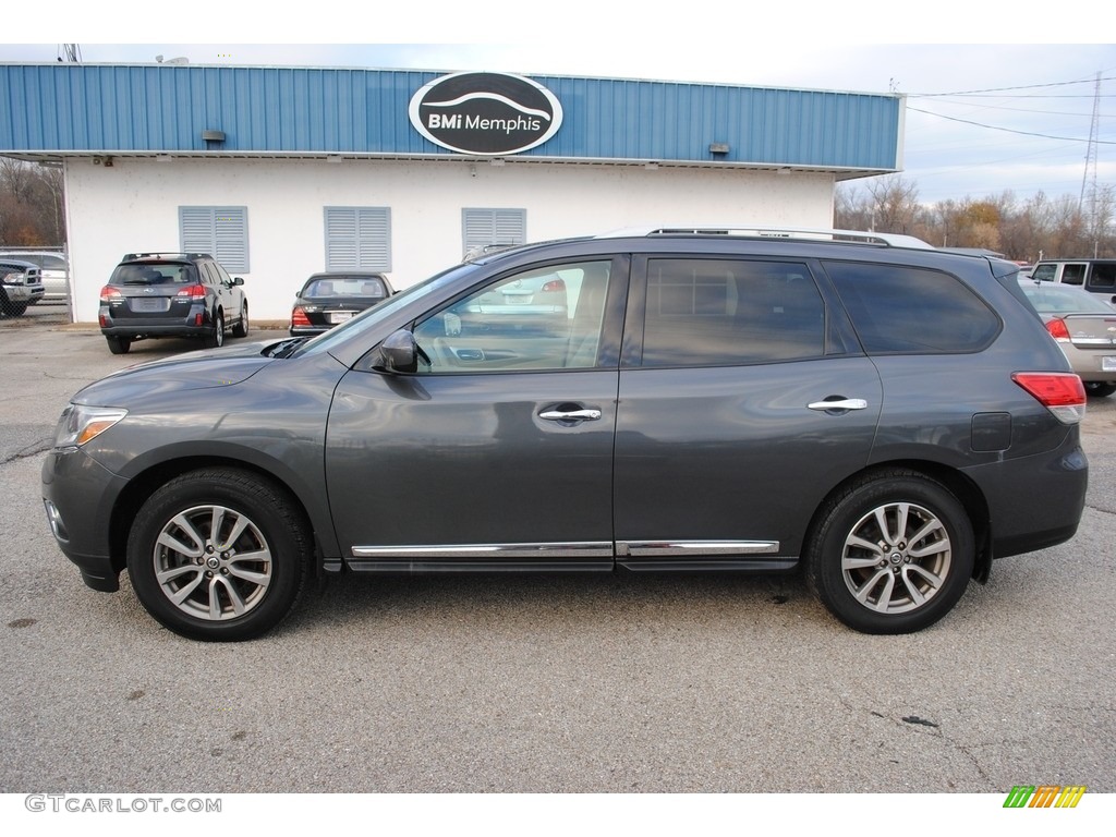 2014 Pathfinder SL AWD - Dark Slate / Almond photo #2