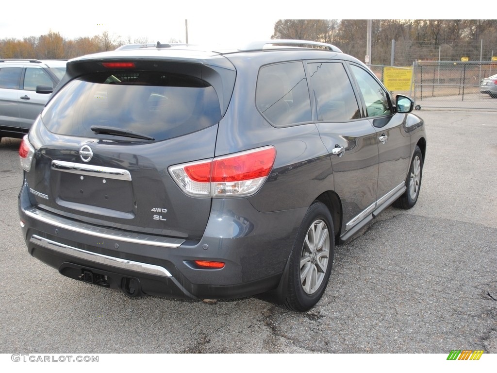 2014 Pathfinder SL AWD - Dark Slate / Almond photo #5