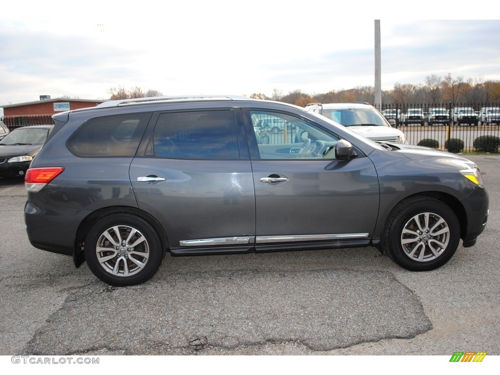 2014 Pathfinder SL AWD - Dark Slate / Almond photo #6