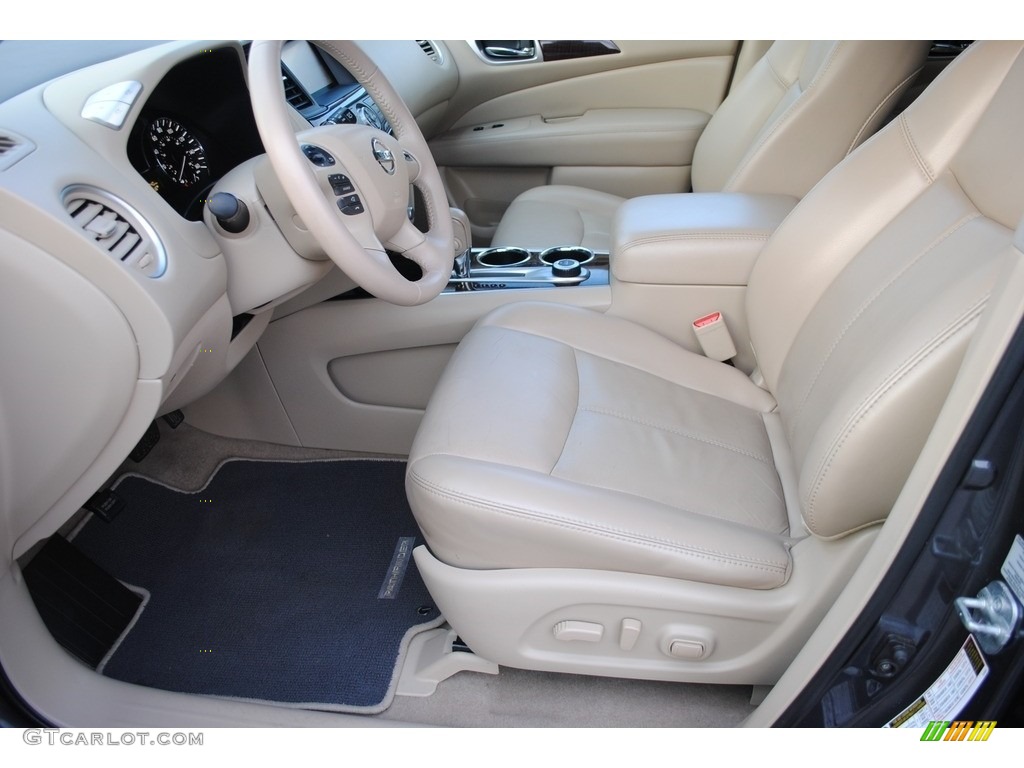 2014 Pathfinder SL AWD - Dark Slate / Almond photo #11