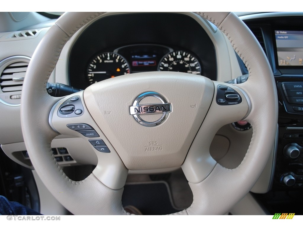 2014 Pathfinder SL AWD - Dark Slate / Almond photo #12
