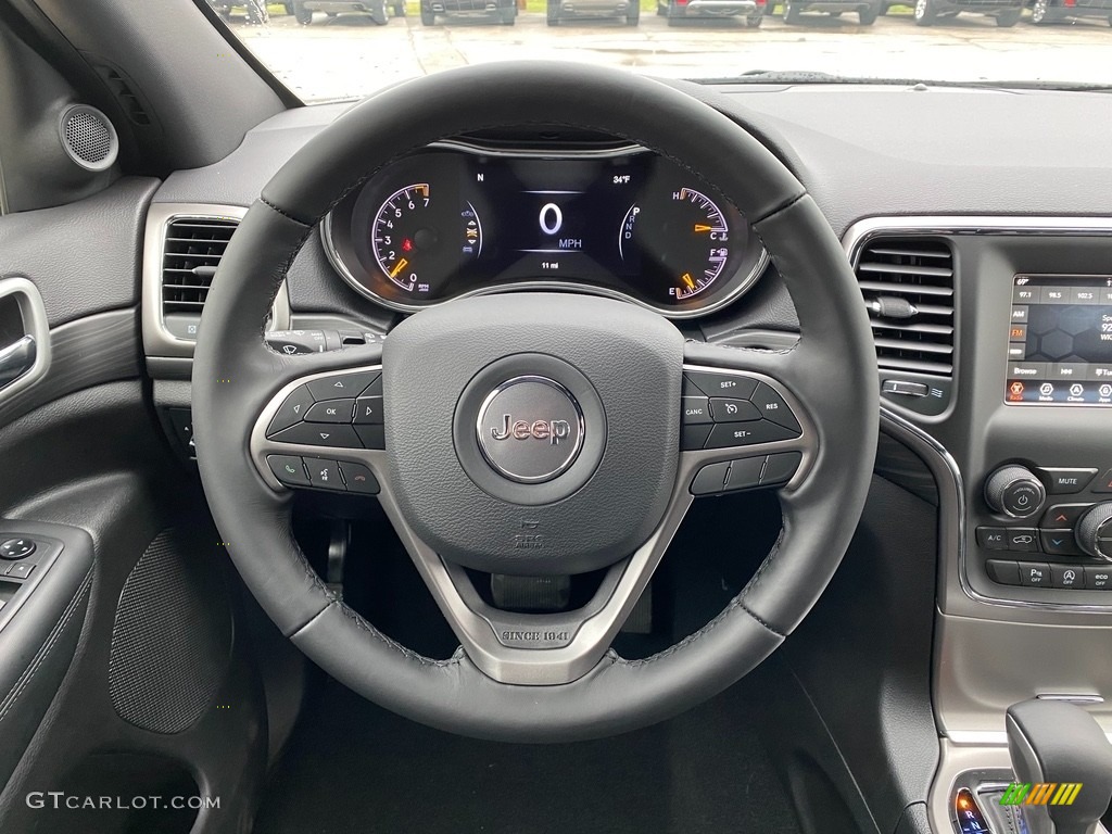 2021 Jeep Grand Cherokee Laredo 4x4 Black Steering Wheel Photo #140508750