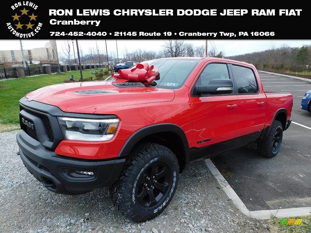 2021 1500 Rebel Crew Cab 4x4 - Flame Red / Red/Black photo #1