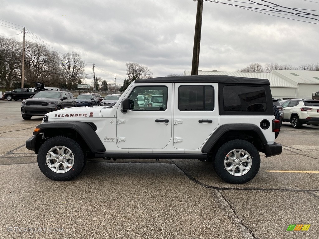 Bright White 2021 Jeep Wrangler Unlimited Islander 4x4 Exterior Photo #140509006