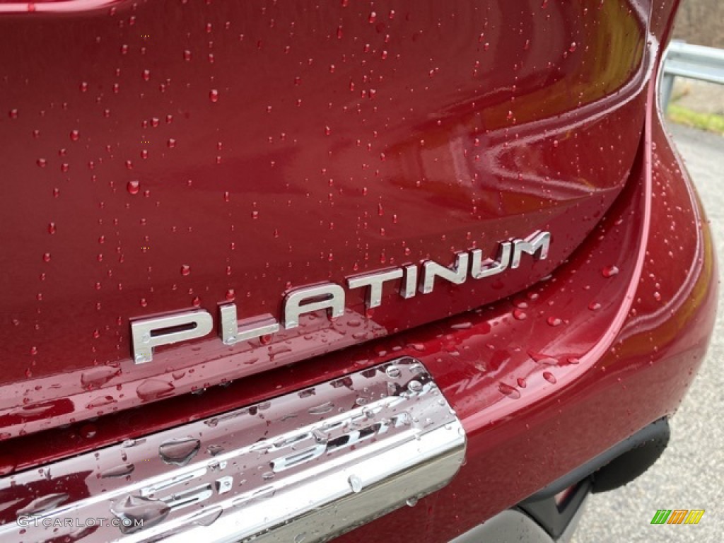2021 Highlander Hybrid Platinum AWD - Ruby Flare Pearl / Black photo #40