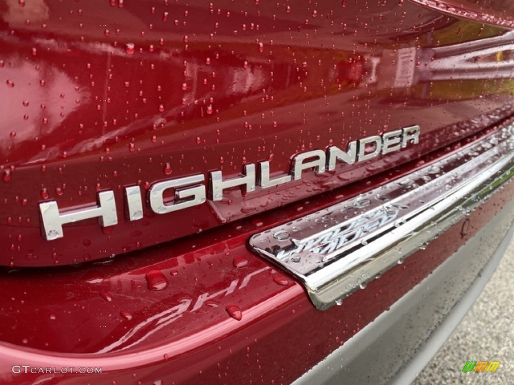 2021 Highlander Hybrid Platinum AWD - Ruby Flare Pearl / Black photo #41