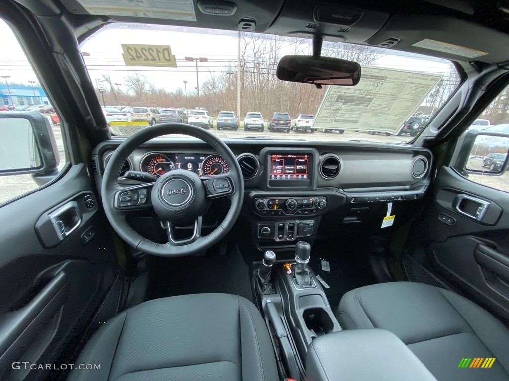 Black Interior 2021 Jeep Wrangler Sport 4x4 Photo #140509138
