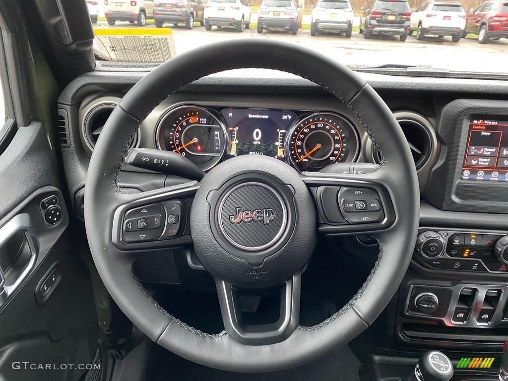 2021 Jeep Wrangler Sport 4x4 Black Steering Wheel Photo #140509156