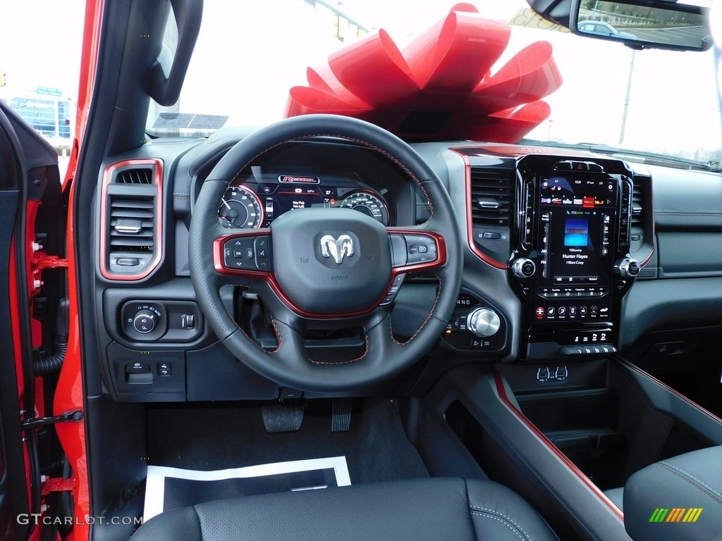 2021 Ram 1500 Rebel Crew Cab 4x4 Red/Black Dashboard Photo #140509180