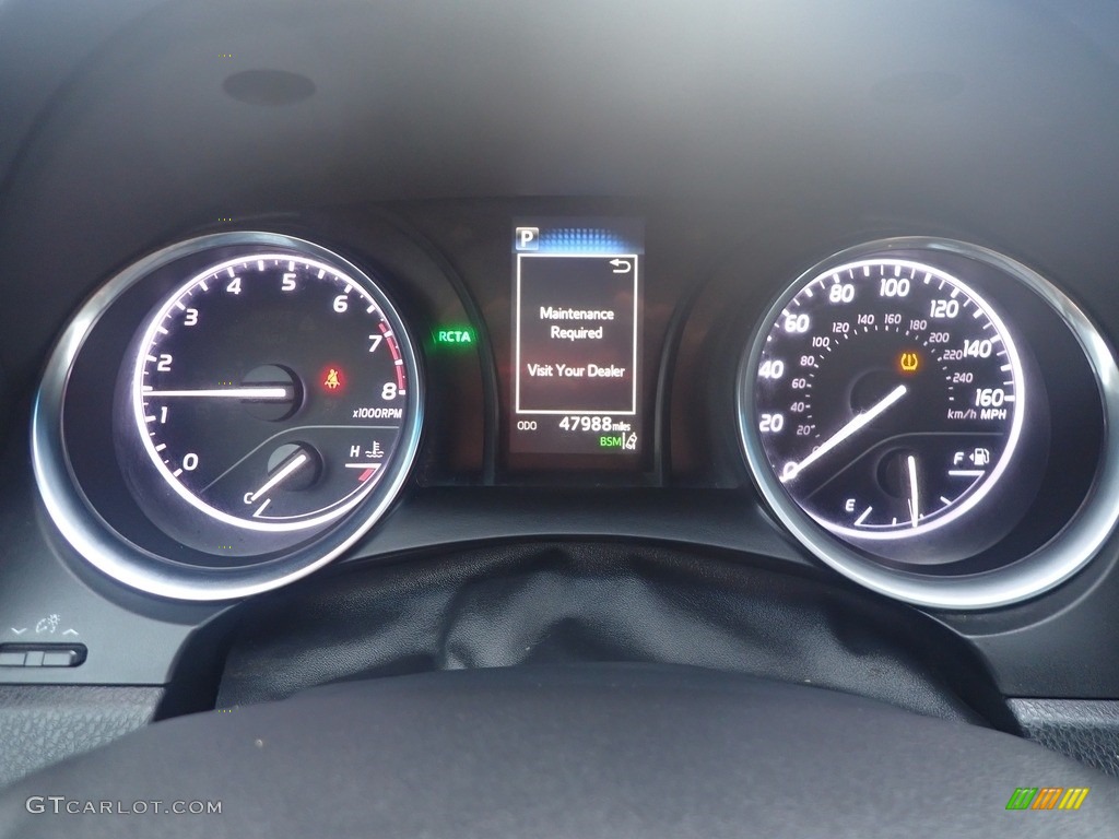 2018 Camry SE - Ruby Flare Pearl / Black photo #25