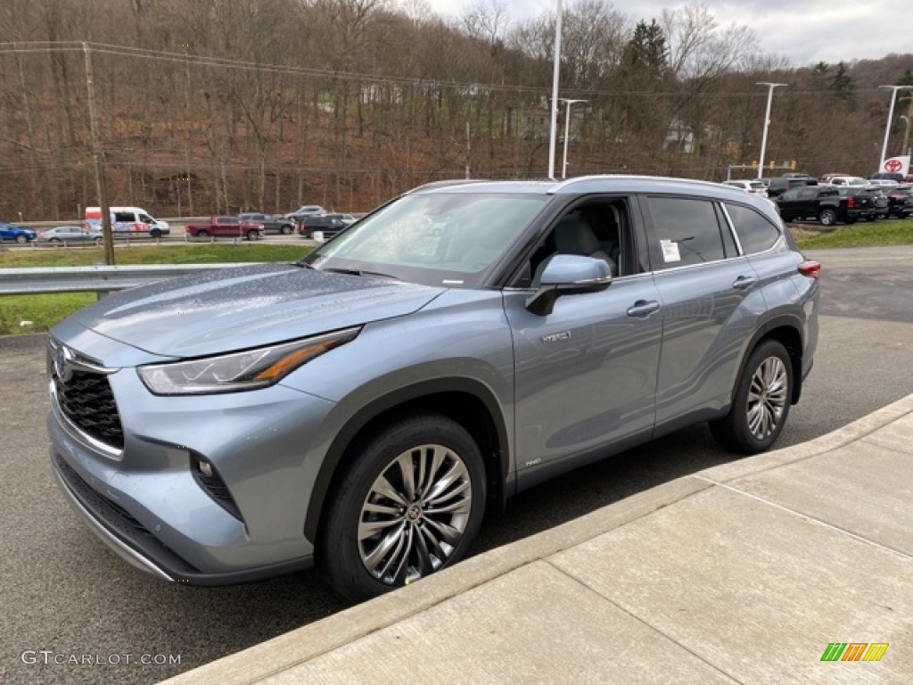 2021 Highlander Hybrid Platinum AWD - Moon Dust / Graphite photo #14