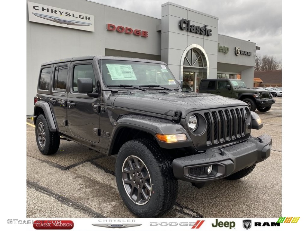 2021 Wrangler Unlimited Sport 4x4 - Granite Crystal Metallic / Black photo #1