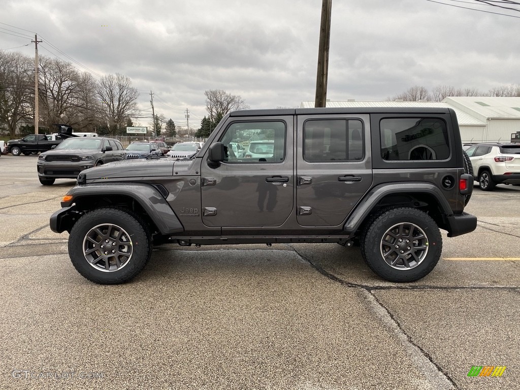 Granite Crystal Metallic 2021 Jeep Wrangler Unlimited Sport 4x4 Exterior Photo #140509660