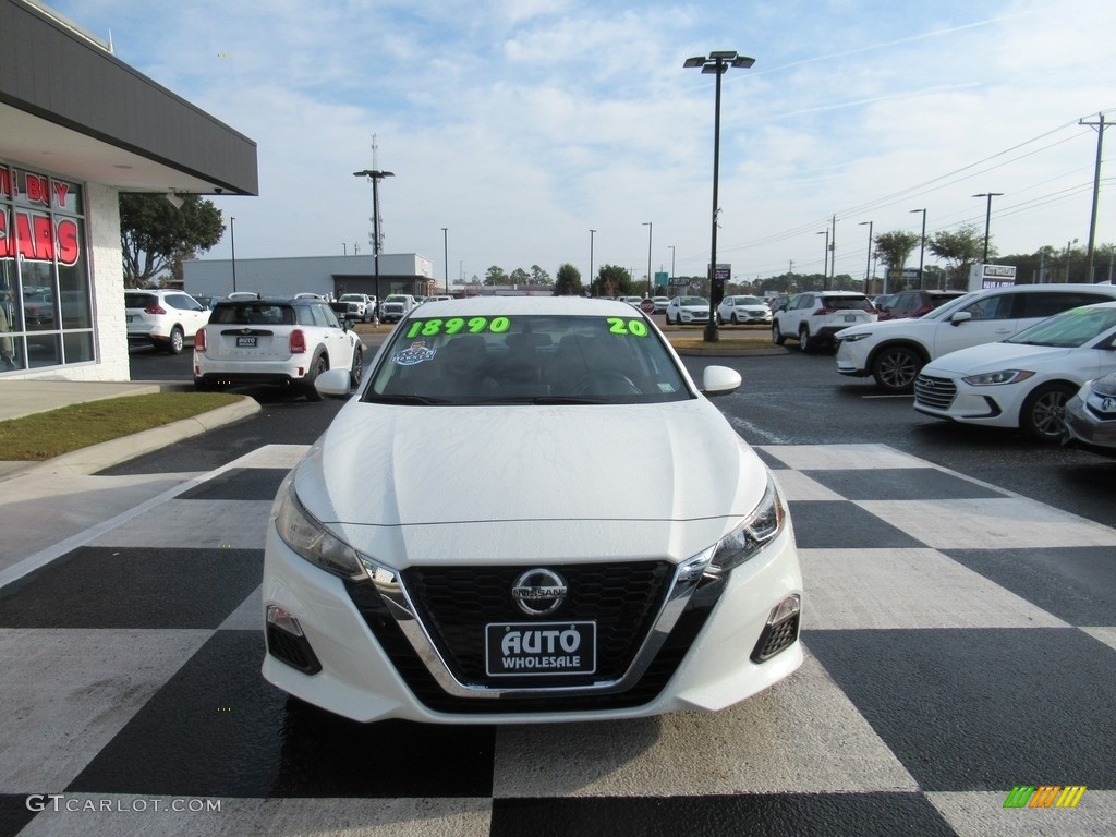 2020 Altima S - Glacier White / Charcoal photo #2