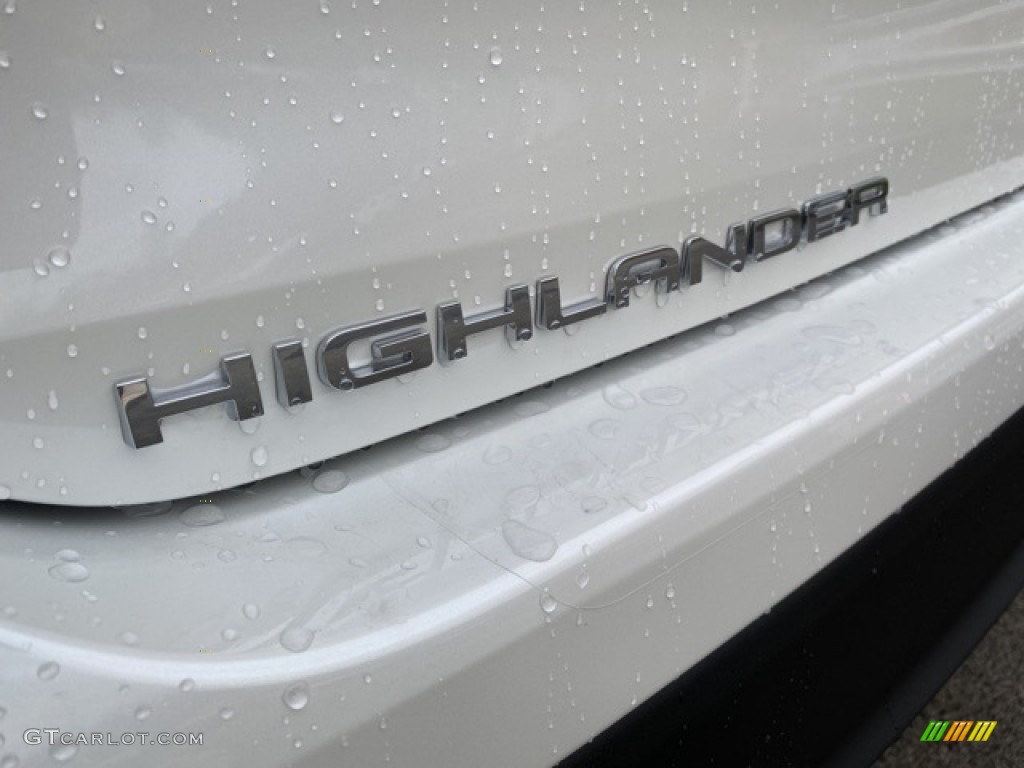 2021 Highlander Hybrid XLE AWD - Blizzard White Pearl / Black photo #27