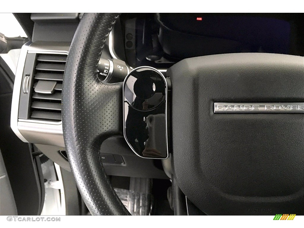 2018 Land Rover Range Rover Sport SE Ebony Steering Wheel Photo #140511400