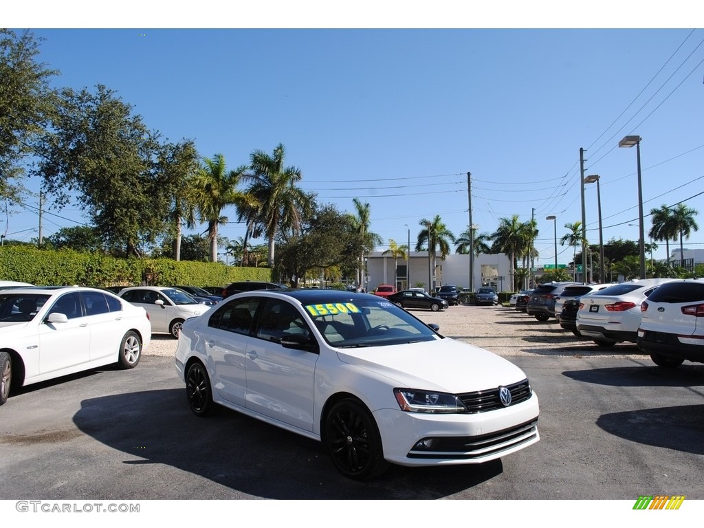 2018 Jetta SE Sport - Pure White / Titan Black photo #1