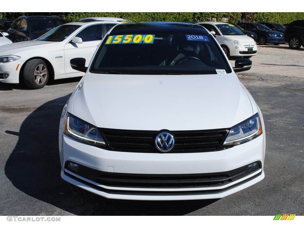 2018 Jetta SE Sport - Pure White / Titan Black photo #3