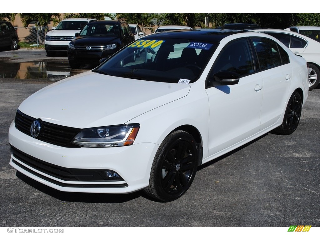 2018 Jetta SE Sport - Pure White / Titan Black photo #4