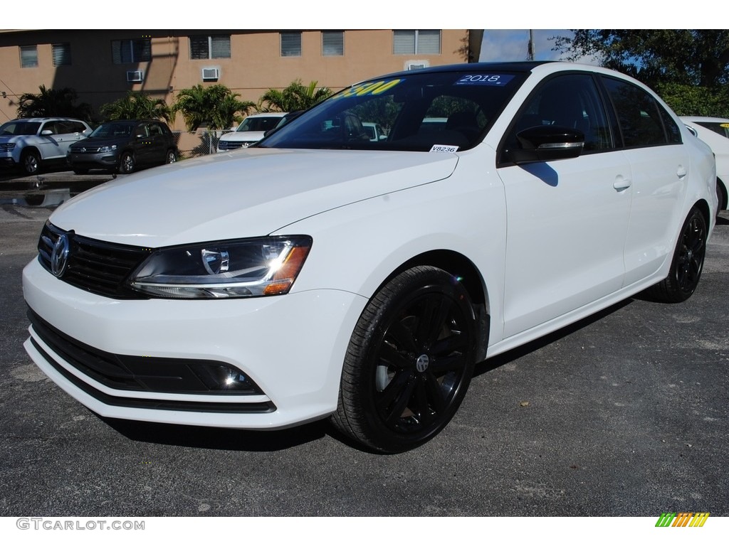 2018 Jetta SE Sport - Pure White / Titan Black photo #5