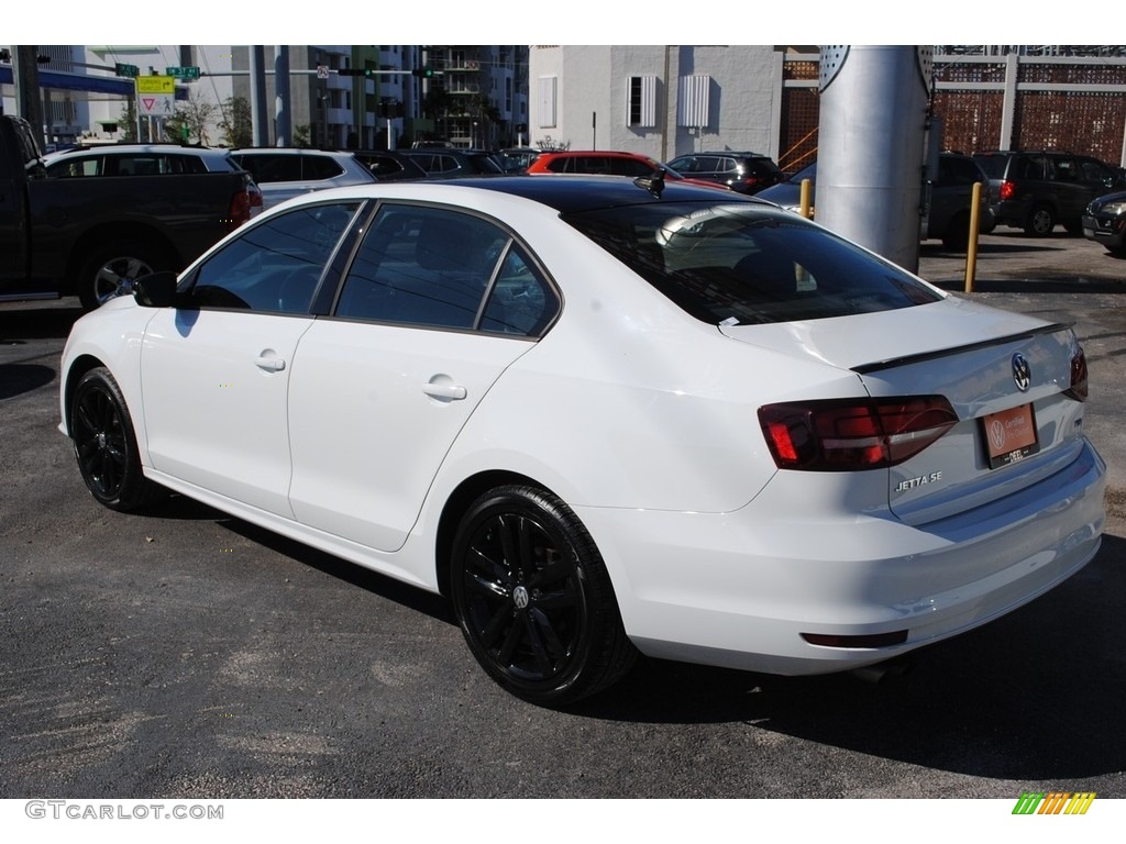 2018 Jetta SE Sport - Pure White / Titan Black photo #6