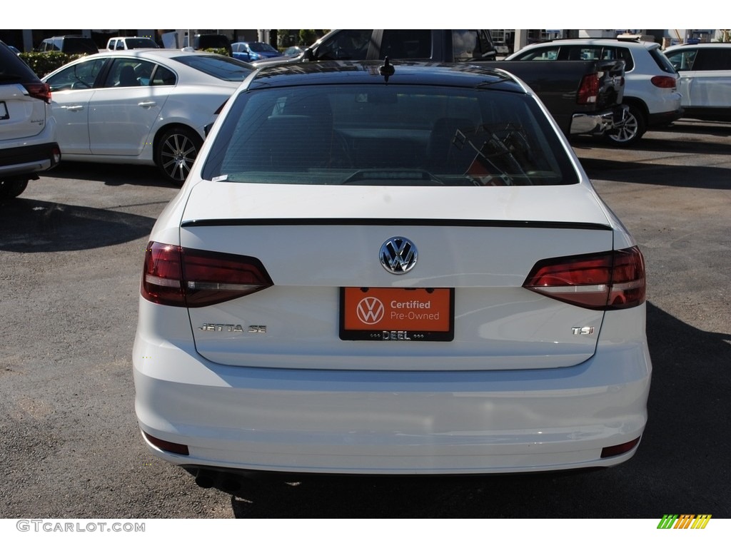 2018 Jetta SE Sport - Pure White / Titan Black photo #8