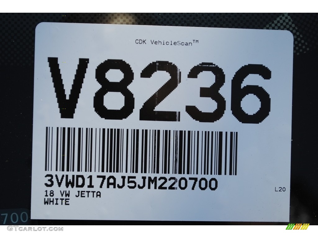 2018 Jetta SE Sport - Pure White / Titan Black photo #20