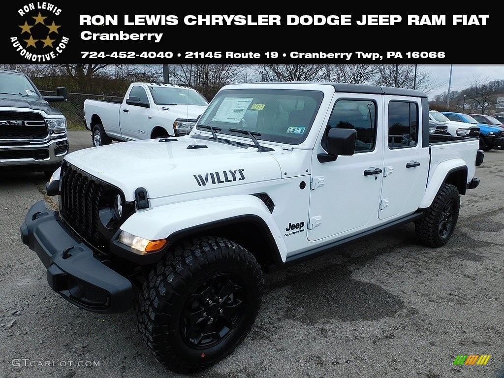 2021 Gladiator Willys 4x4 - Bright White / Black photo #1