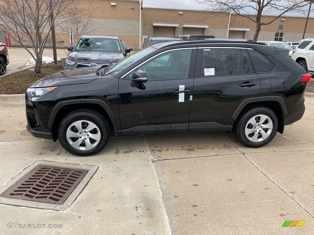2021 RAV4 XLE AWD - Midnight Black Metallic / Black photo #1