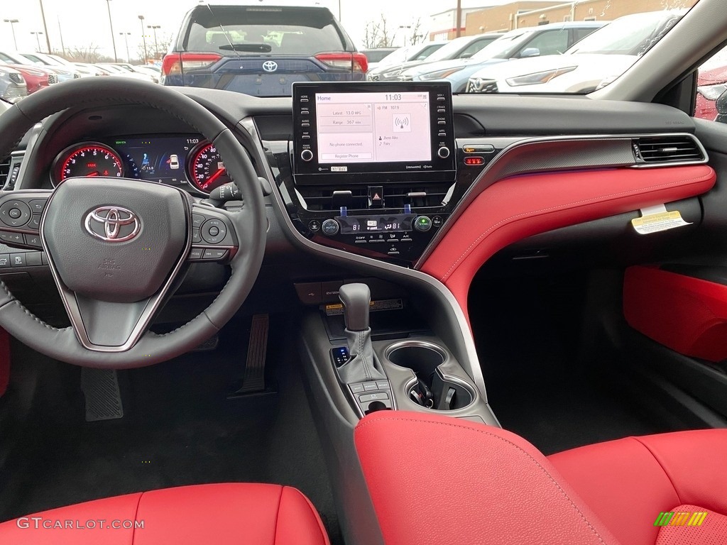 2021 Camry XSE - Celestial Silver Metallic / Cockpit Red photo #4