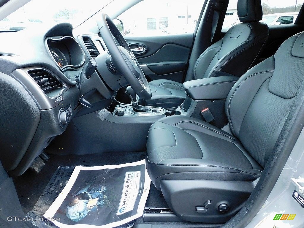 Black Interior 2021 Jeep Cherokee Latitude Lux 4x4 Photo #140513942