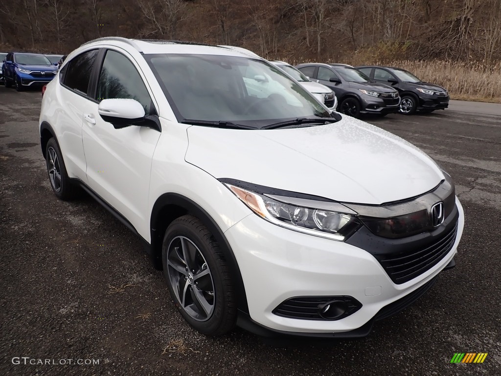Platinum White Pearl 2021 Honda HR-V EX AWD Exterior Photo #140513960