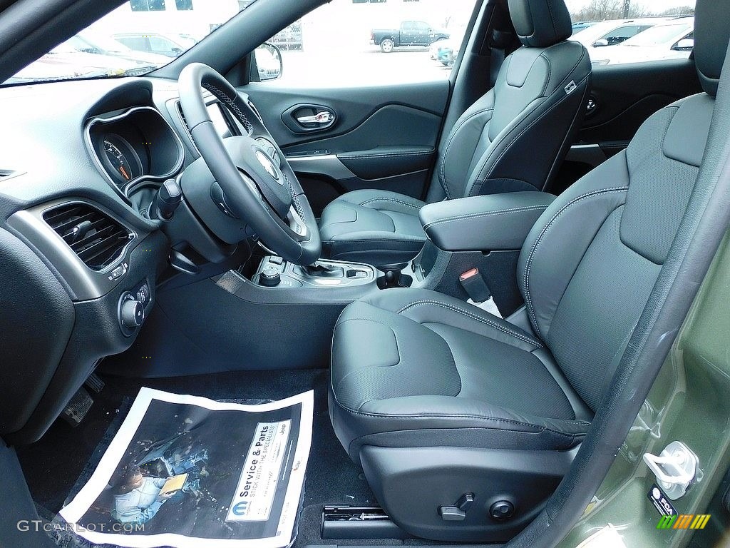 Black Interior 2021 Jeep Cherokee Latitude Lux 4x4 Photo #140514290