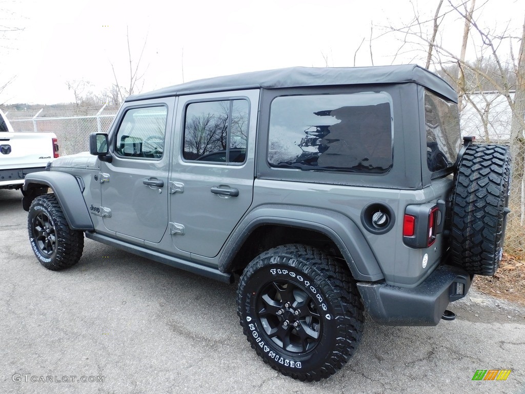 2021 Wrangler Unlimited Willys 4x4 - Sting-Gray / Black photo #9