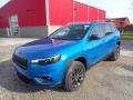 Hydro Blue Pearl 2021 Jeep Cherokee Latitude Lux 4x4 Exterior