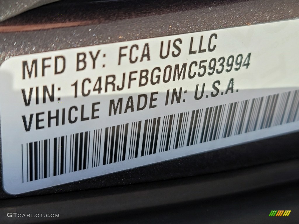 2021 Grand Cherokee Limited 4x4 - Granite Crystal Metallic / Black photo #10